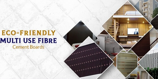 Multi use fibre cement board for home decor by EcoPro
